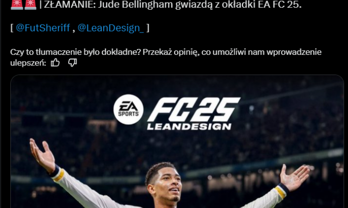 Ten piłkarz ma być na OKŁADCE gry EA Sports FC 25!